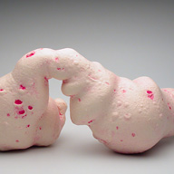 Bloody Hilarious | 2004 | 14x8.5x6.5 inches | ceramic and nail polish
