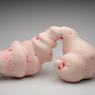 Bloody Hilarious | 2004 | 14x8.5x6.5 inches | ceramic and nail polish