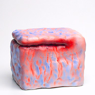 Hot Pocket | 2003 | 4x7x4 inches | ceramic and china paint