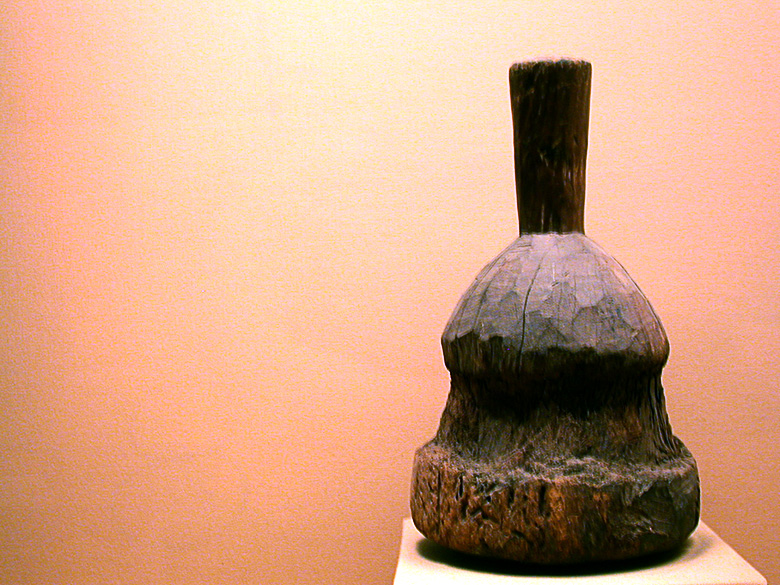 Carved Wooden Bottle